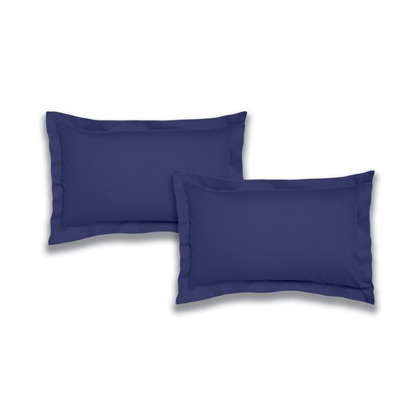 Poszewki na poduszki z perkalu bawełnianego zestaw 2 szt. 50x75 cm Cotton Percale – Bianca