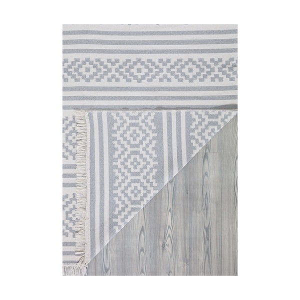 Szaro-biały bawełniany dywan Oyo home Duo, 80 x 150 cm-image-3