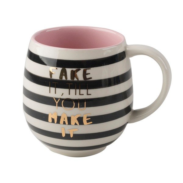 Kubek ceramiczny Creative Tops Fake It, 450 ml-image-1