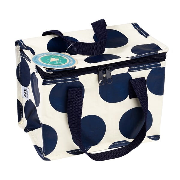 Niebiesko-kremowa torba termiczna Spotlight – Rex London-image-3