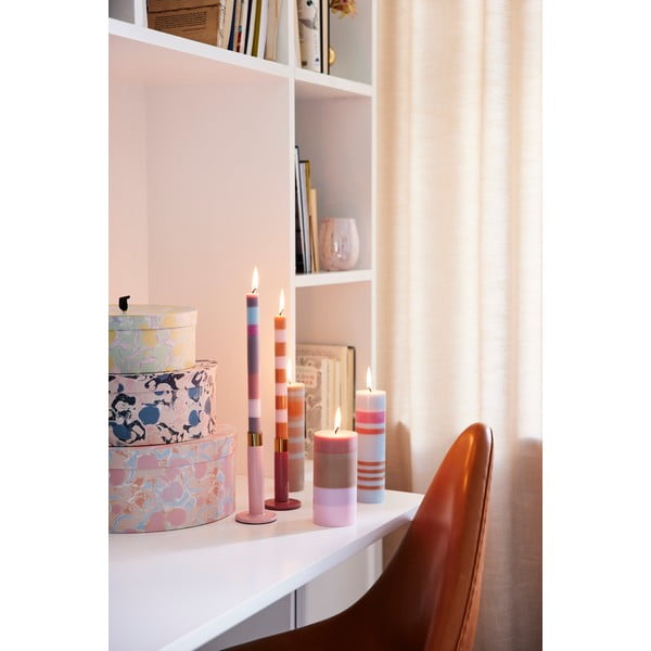 Pomarańczowo-szara świeczka Bahne & CO, czas palenia 8 h-image-3