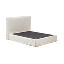 Białe tapicerowane łóżko dwuosobowe 160x200 cm Jaira – Kave Home