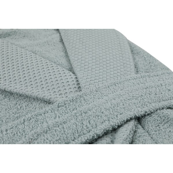 Miętowy bawełniany szlafrok w rozmiarze XL Cappa – Foutastic-image-1