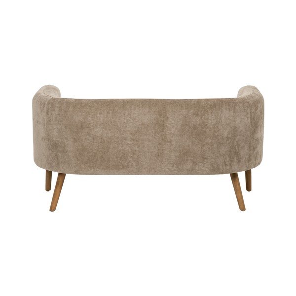Brązowa sofa  z tkaniny szenilowej 142 cm Birch – Ixia-image-3
