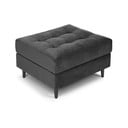 Ciemnoszary aksamitny podnóżek Milo Casa Santo