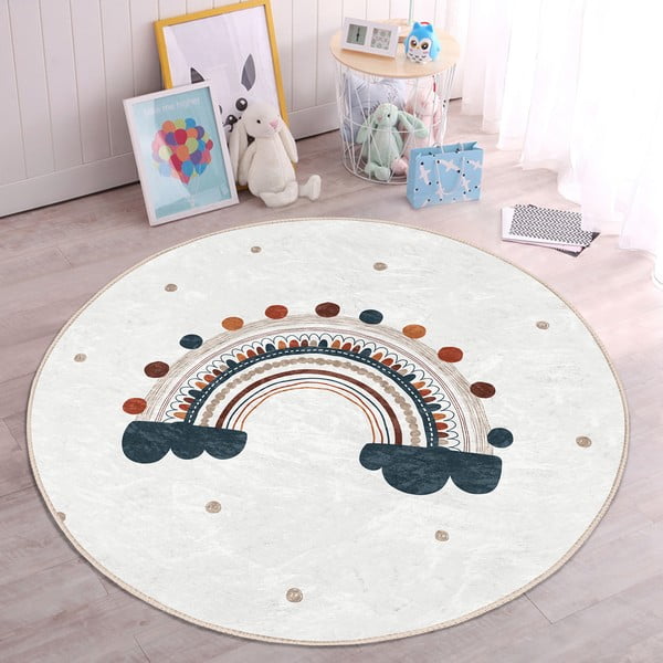 Kremowy dywan dziecięcy ø 80 cm Comfort – Mila Home-image-2