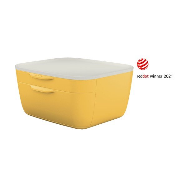 Żółty pojemnik z szufladami Leitz Cosy-image-2
