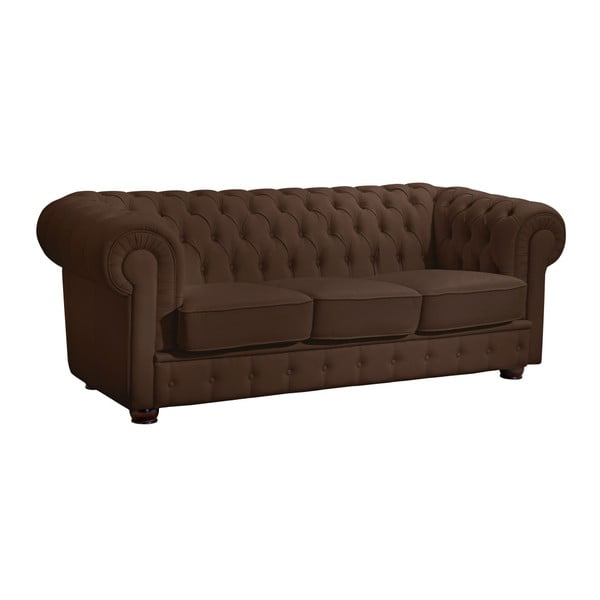 Brązowa sofa z imitacji skóry Max Winzer Bridgeport, 200 cm