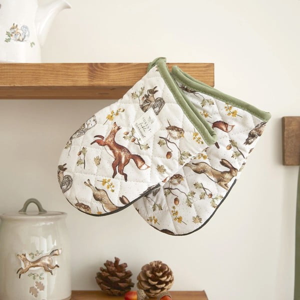 Bawełniana rękawice kuchenne zestaw 2 szt. Forest Fable – Cooksmart ®-image-1