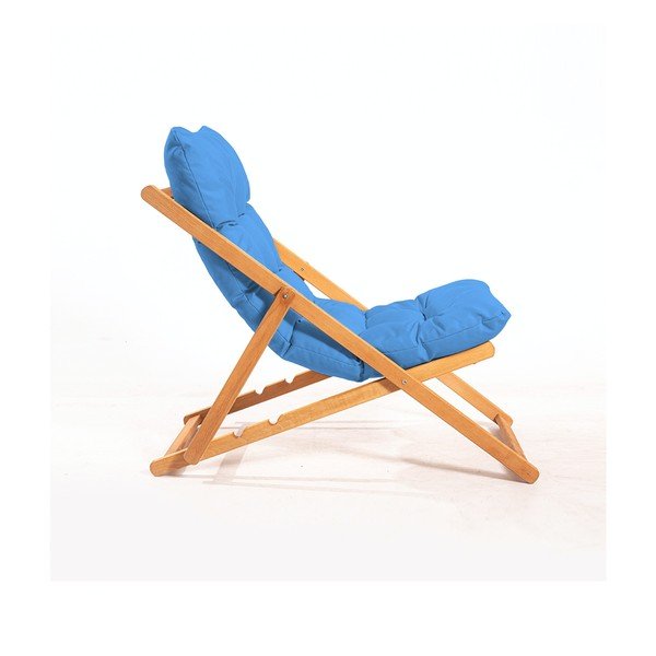 Niebieski zestaw mebli ogrodowych z litego drewna bukowego dla 2 osób – Floriane Garden-image-2