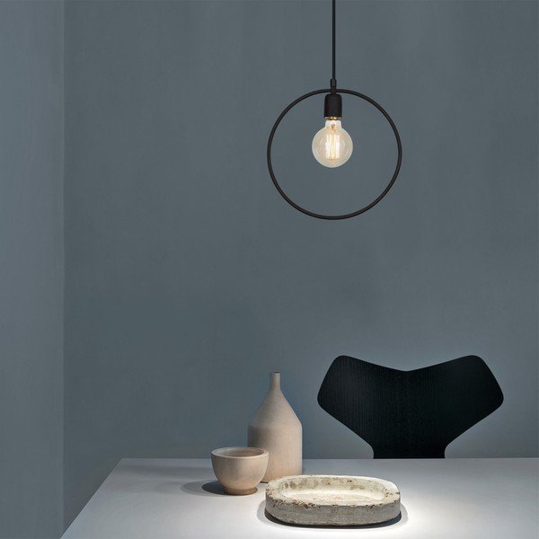 Czarna lampa wisząca Geonni – Opviq lights-image-3