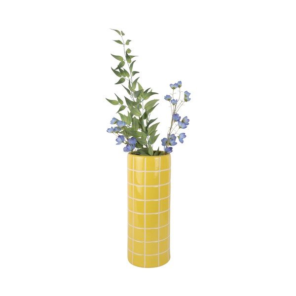 Żółty ceramiczny wazon (wysokość 40 cm) Retro Tiles – PT LIVING-image-2