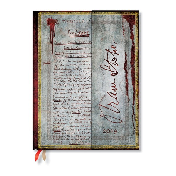 Kalendarz na 2019 rok Paperblanks Dracula, 18x23 cm