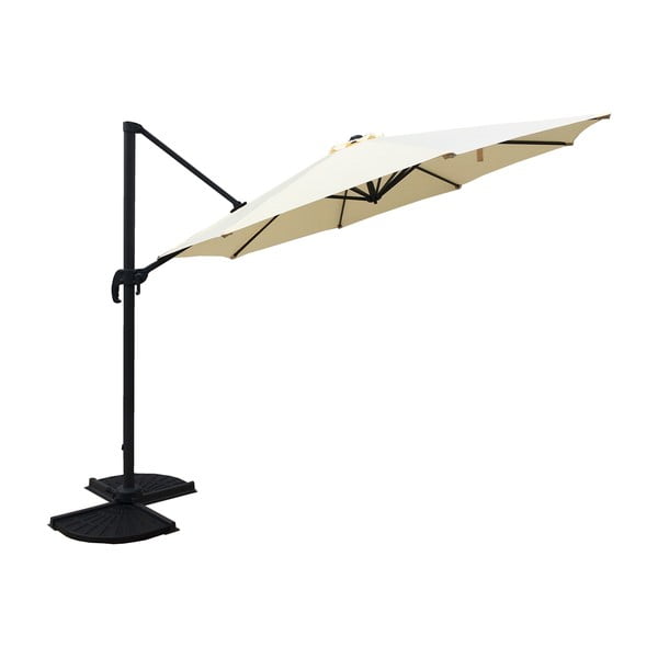 Kremowy parasol ogrodowy 300x300 cm Deluxe – Garden Pleasure