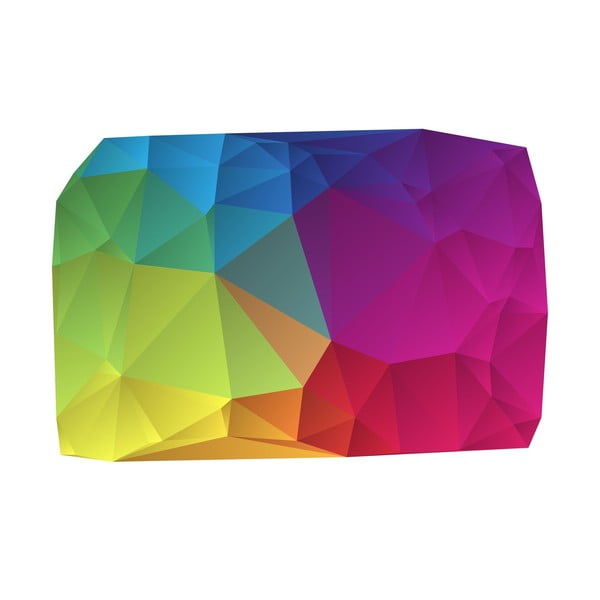 Winylowy dywan Origami Multicolor, 99x120 cm