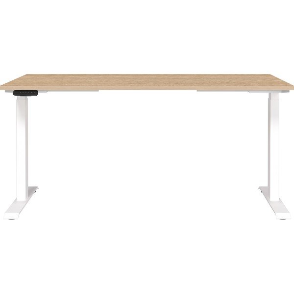 Biurko z regulowaną wysokością z elektryczną regulacją wysokości z blatem w dekorze dębu 80x160 cm Jet – Germania-image-1