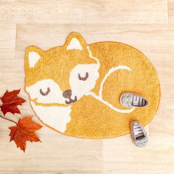 Pomarańczowy dziecięcy bawełniany dywan Sass & Belle Woodland Fox, 46 x 60 cm-image-2