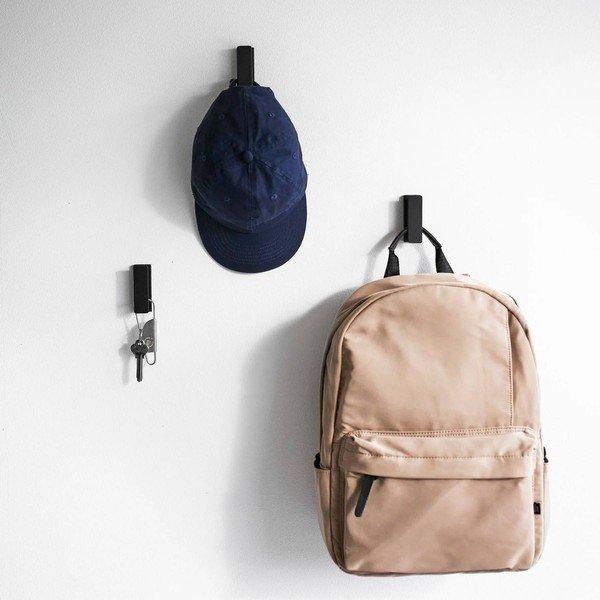 Czarne ścienne metalowe haczyki zestaw 3 szt. Tower – YAMAZAKI-image-2