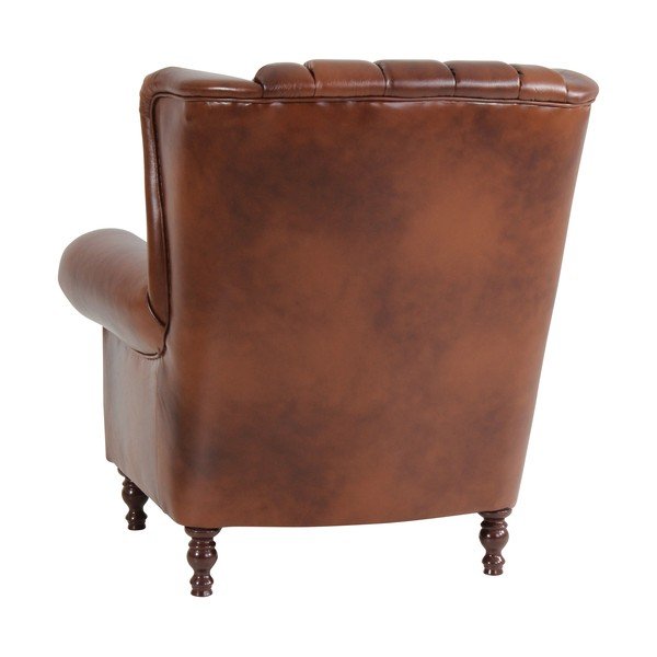 Brązowy fotel skórzany Max Winzer Vary-image-3