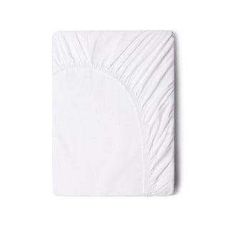 Białe bawełniane prześcieradło elastyczne Good Morning, 90x200 cm