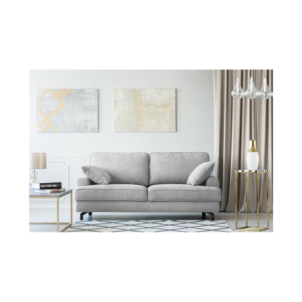 Szarobiała sofa trzyosobowa Kooko Home Salsa-image-1