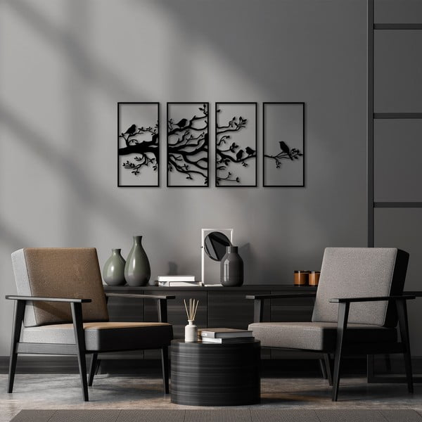 Metalowa dekoracja ścienna 34x70 cm Branch – Wallity-image-2