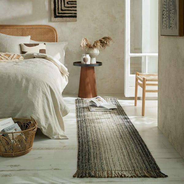 Szary chodnik 60x230 cm – Flair Rugs-image-1