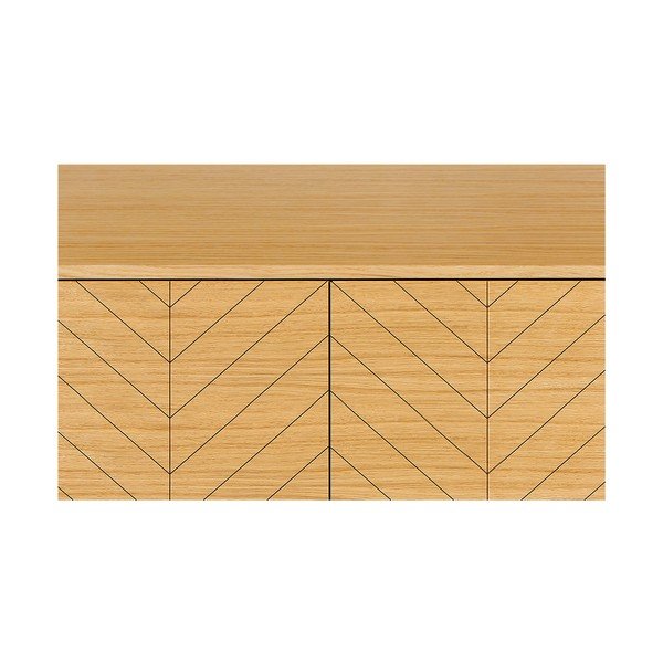 Komoda w dekorze drewna dębowego Woodman Camden Herringbone-image-1