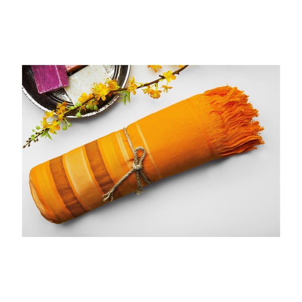 Ręcznik hamam Cotton Loincloth Orange, 75x170 cm
