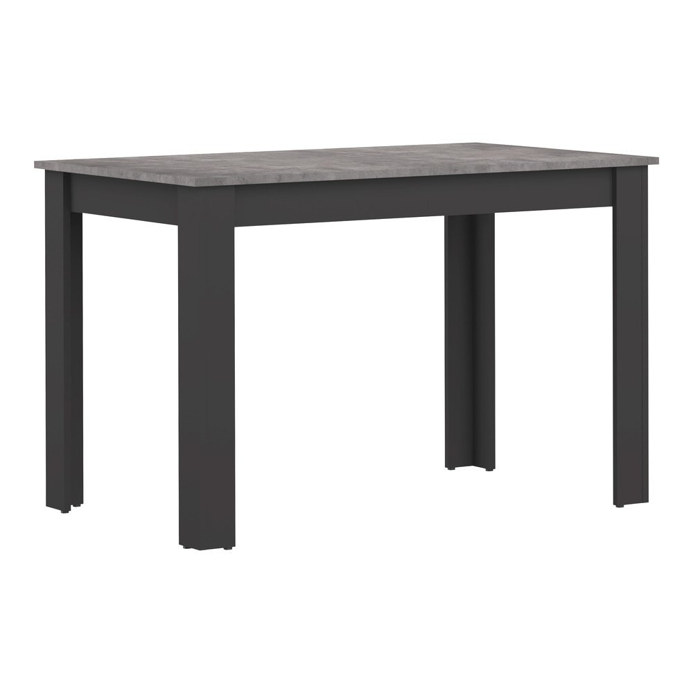 Czarny stół z blatem w dekorze betonu 110x70 cm Nice – TemaHome (zdjęcie 3)