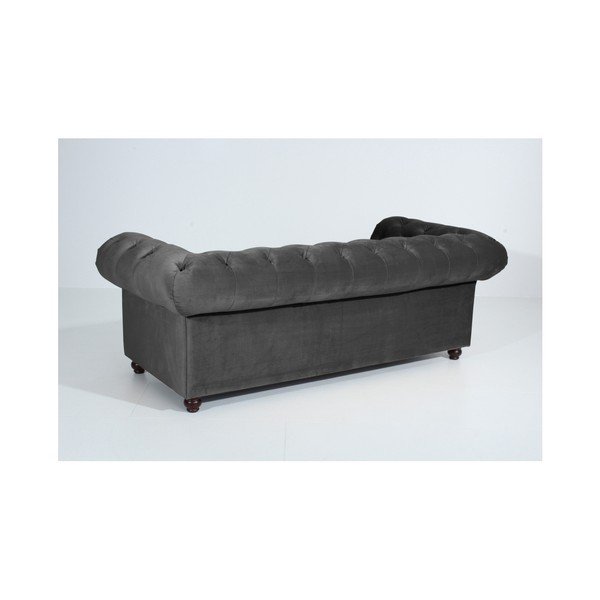 Antracytowa sofa Max Winzer Orleans Velvet, 216 cm-image-1