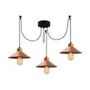 Lampa wisząca w kolorze miedzi z metalowym kloszem ø 114 cm Manavgat – Opviq lights