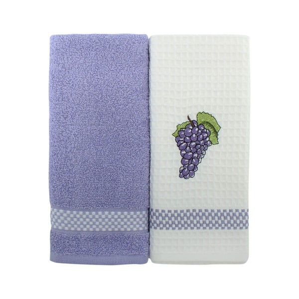 Zestaw 2 ręczników do rąk Grapes