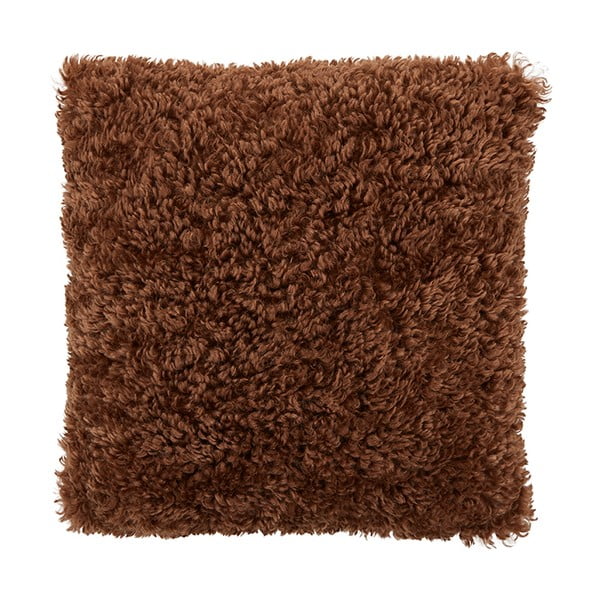 Brązowa bawełniana poduszka dekoracyjna Bahne & CO, 45x45 cm