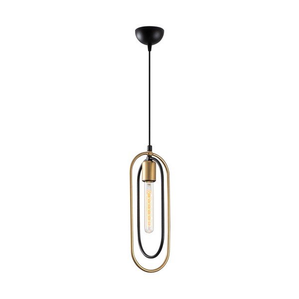 Lampa wisząca w czarno-złotym kolorze Cerco – Opviq lights-image-2