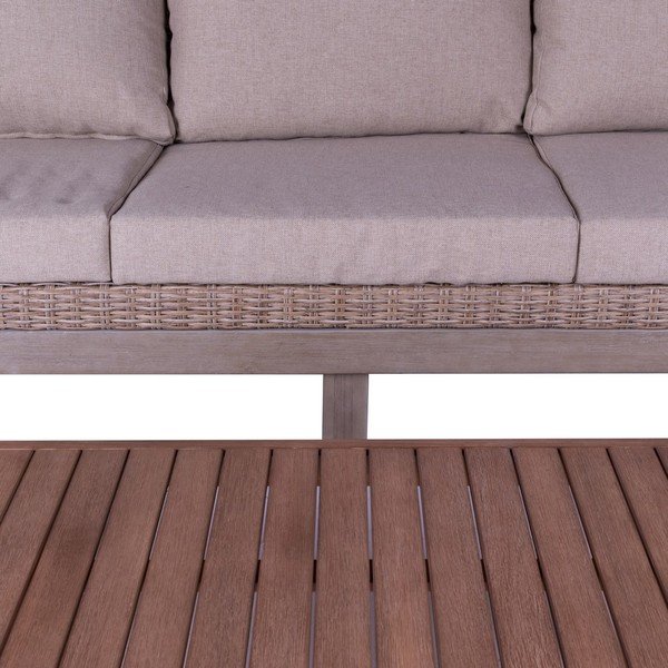 Beżowa sofa ogrodowa ze sztucznego rattanu Patsy – LDK Garden-image-4