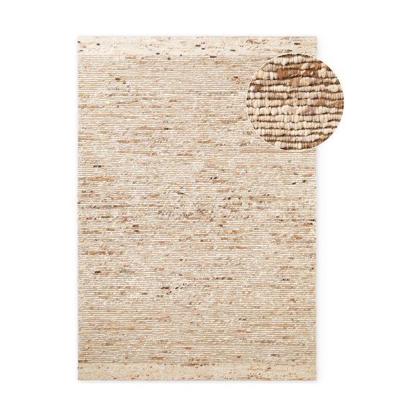 Beżowy wełniany dywan tkany ręcznie 80x150 cm Bexley Woolwich – Ted Baker
