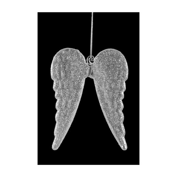 Świąteczna ozdoba szklana w kształcie skrzydeł Ego Dekor, wys. 13 cm