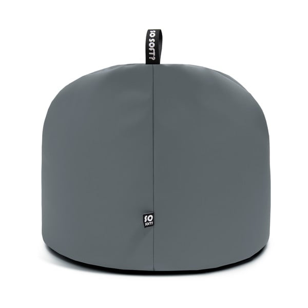 Czerwony worek do siedzenia z imitacji skóry Round L – So Soft?-image-4