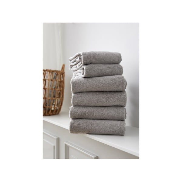 Jasnoszary bawełniany ręcznik frotte 30x30 cm Comfort – Södahl-image-4