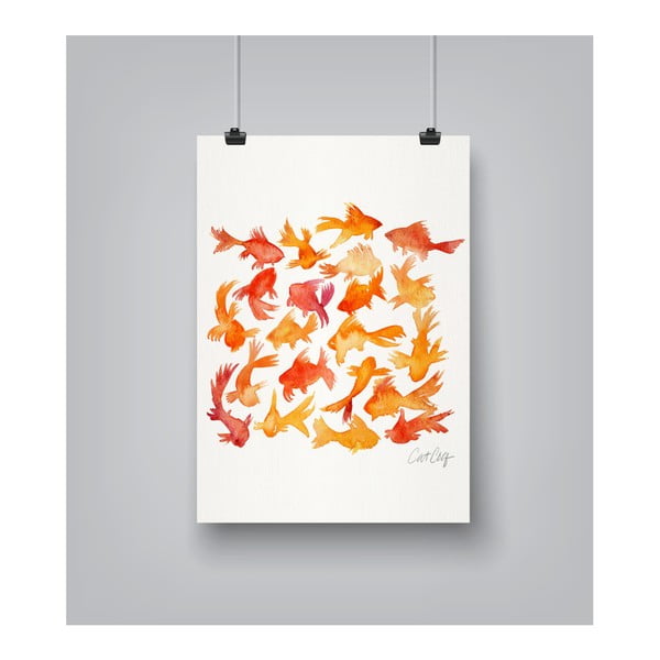 Plakat Americanflat Goldfish by Cat Coquillette, 30x42 cm