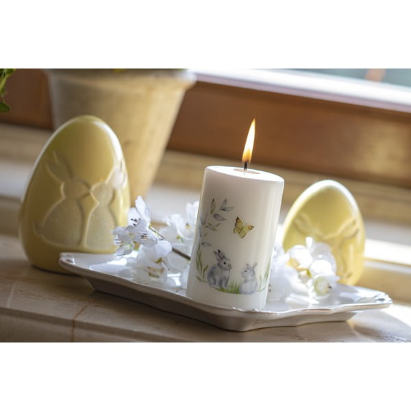 Biała świeca wielkanocna Unipar Sweet Easter Bunny, czas palenia 40 h-image-1