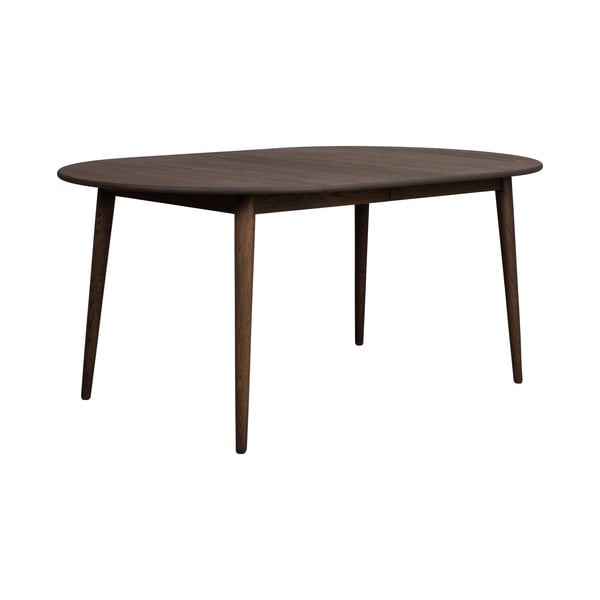 Ciemnobrązowy rozkładany stół z litego drewna dębowego 105x170 cm Tyler – Rowico-image-4