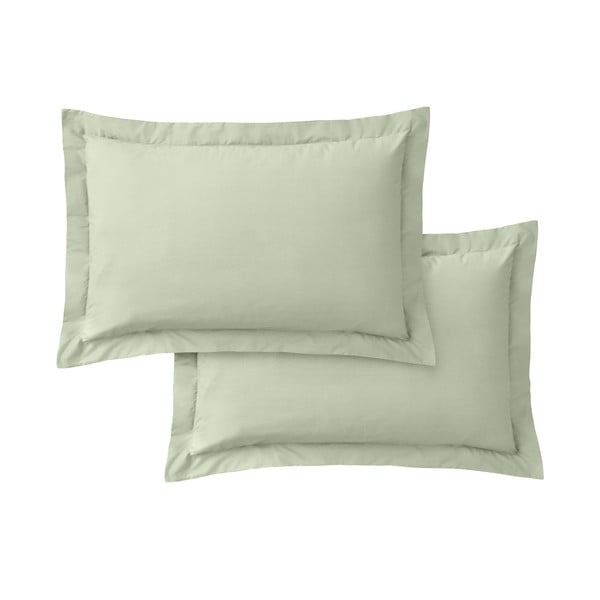 Poszewki na poduszki z perkalu bawełnianego zestaw 2 szt. 50x75 cm Cotton Percale – Bianca