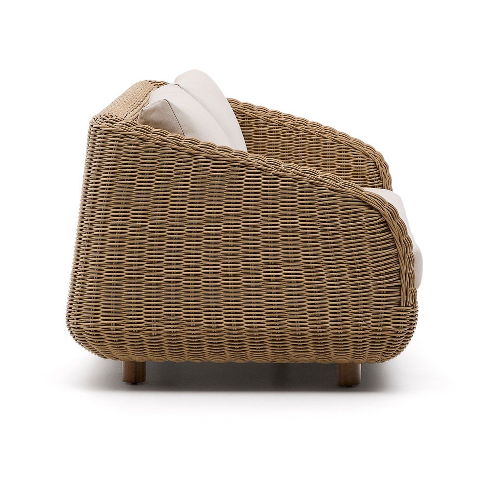 Beżowa/w naturalnym kolorze tapicerowana sofa ogrodowa Meria – Kave Home (zdjęcie 3)