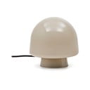 Szarobeżowa lampa stołowa ze szklanym kloszem (wysokość 20 cm) Reig – Kave Home