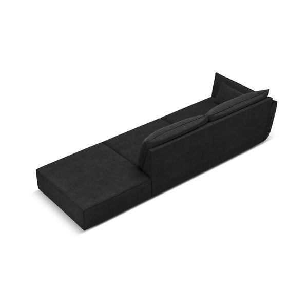 Ciemnoszary szezlong (lewostronny) Vanda – Mazzini Sofas-image-3