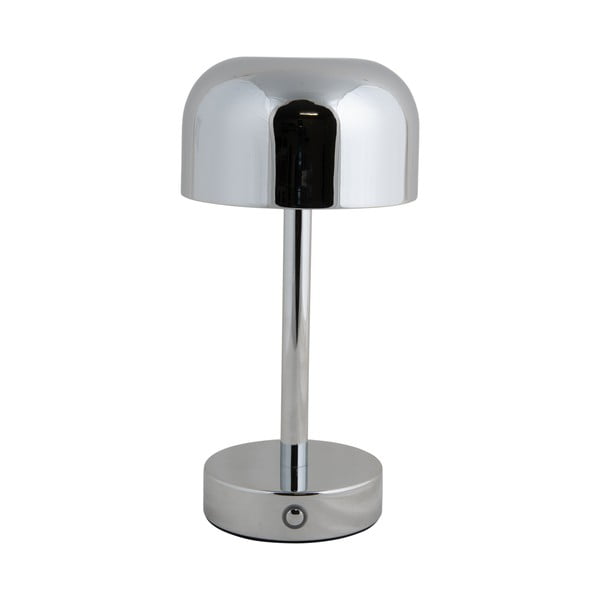 Lampa stołowa LED w kolorze srebra z metalowym kloszem (wysokość 24,5 cm) James – Leitmotiv