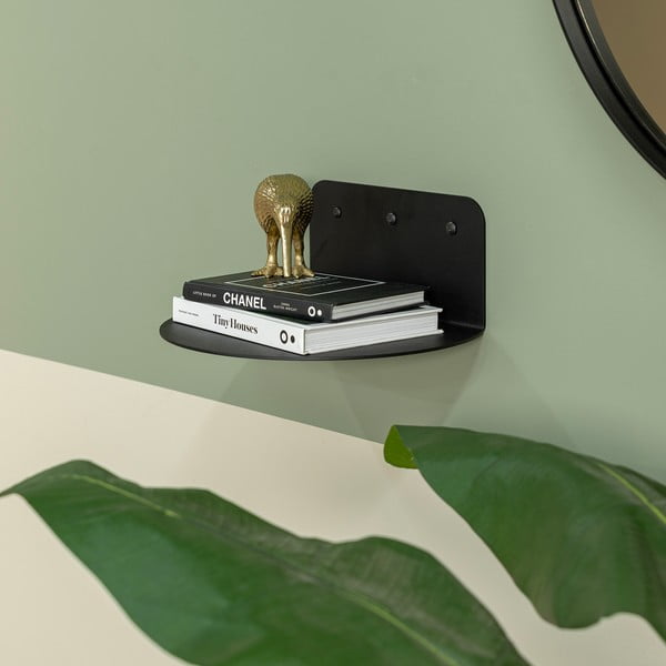 Czarna metalowa półka 30 cm Flex – Spinder Design-image-1