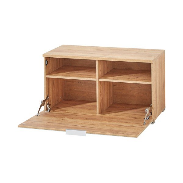 Biała szafka na buty w dekorze dębu z ławką Telde – Germania-image-3